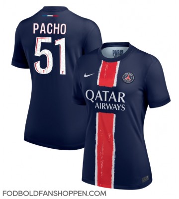 Paris Saint-Germain Willian Pacho #51 Hjemmebanetrøje Dame 2024-25 Kortærmet